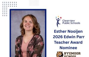 Clearview Names Esther Nooijen as 2026 Edwin Parr Teacher Award Nominee