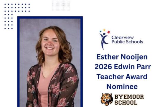 Clearview Names Esther Nooijen as 2026 Edwin Parr Teacher Award Nominee