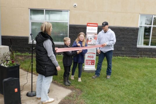 New 24/7 Public AED Installed at Gus Wetter School in Castor