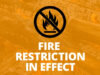 Fire Advisory Upgraded To Fire Restriction Across County of Stettler Fire restriction in effect message with an essential warning symbol and Heartland Regional Fire logo (orange background)