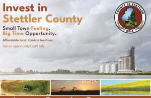 County of Stettler Launches New Investment Attraction Website Promotional banner: 'Invest in Stettler County' with a county seal on the right, showing industrial silos and a cloudy sky in the background.
